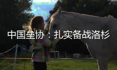 中國(guó)壘協(xié):扎實(shí)備戰(zhàn)洛杉磯奧運(yùn)會(huì) 完善“一體兩翼”發(fā)展格局