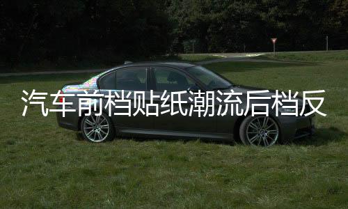 汽車前檔貼紙潮流后檔反光貼個性改裝遮陽擋前擋風(fēng)玻璃創(chuàng)意裝飾貼