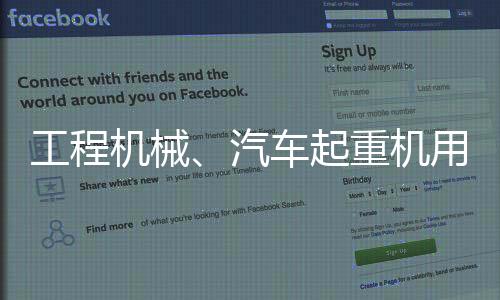 工程機械、汽車起重機用軸承